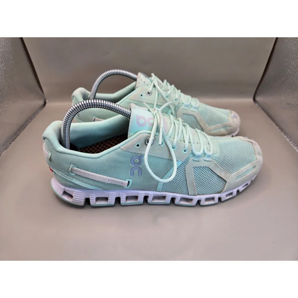 On Cloud 6 Shoes Women's 10 Mineral Ice Road Running Athletic Workout Sneakers